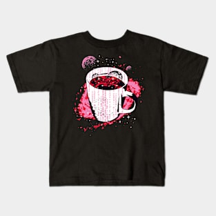 Coffee Lovers Space Kids T-Shirt